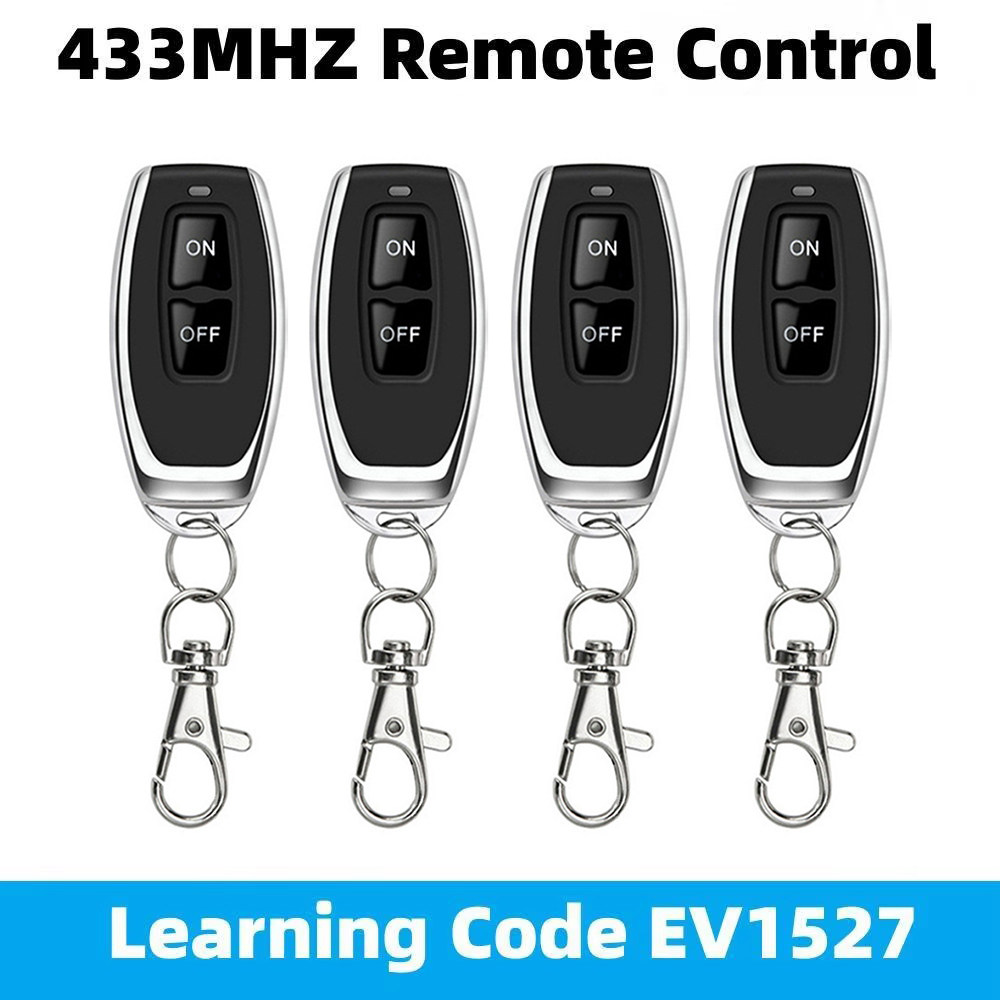 Smart Garage Door Opener - 433MHz 学習リモコン RF リモコン学習コード EV1527 スマートホーム送信機車のゲートガレージドア警報キー