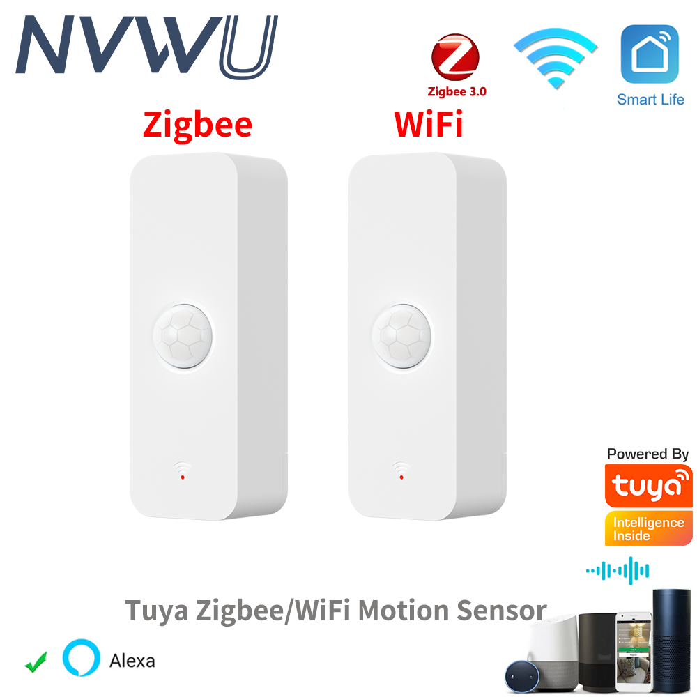 Smart Home Network - Tuya WiFi Zigbee PIR モーションセンサースマートホーム人体赤外線検出器セキュリティスマートライフは Alexa