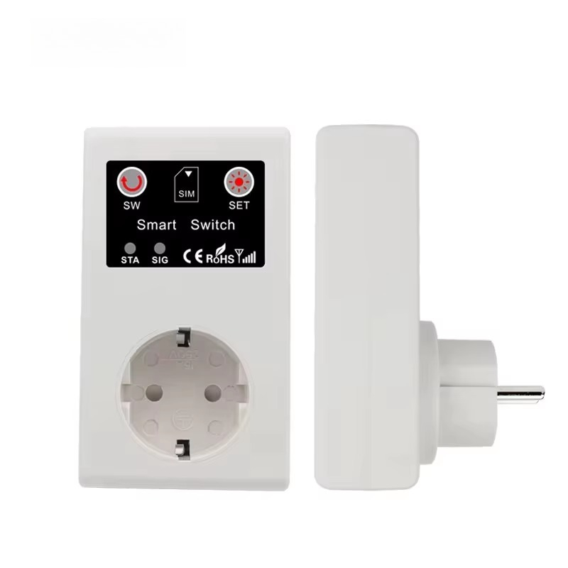 Smart Home Switch - 16A EU GSM電源ソケット 3000W スマートインテリジェントリレースイッチ リモートコントロールコンセント