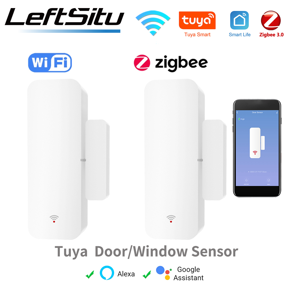 Door Window Sensor - Tuya WiFi Zigbee3.0 ドア窓センサー スマートホーム開閉検知器 窓センサーは