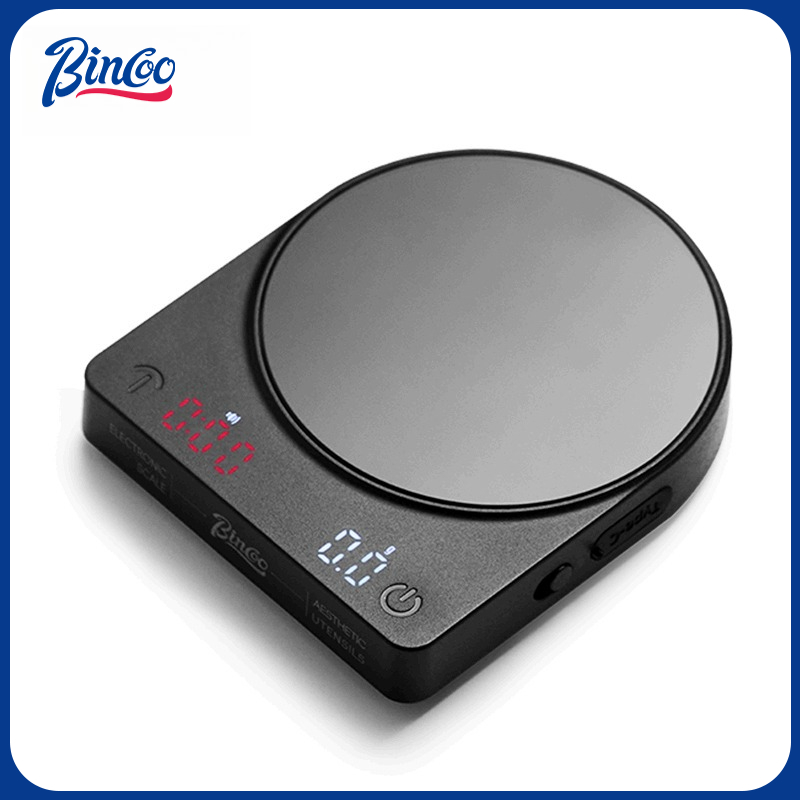 Smart Home Life - BINCOO コーヒーデジタルスケール スマートスケール エスプレッソ豆計量用 ミニポータブルスケールアクセサリー、正確な家庭用＆カフェ用