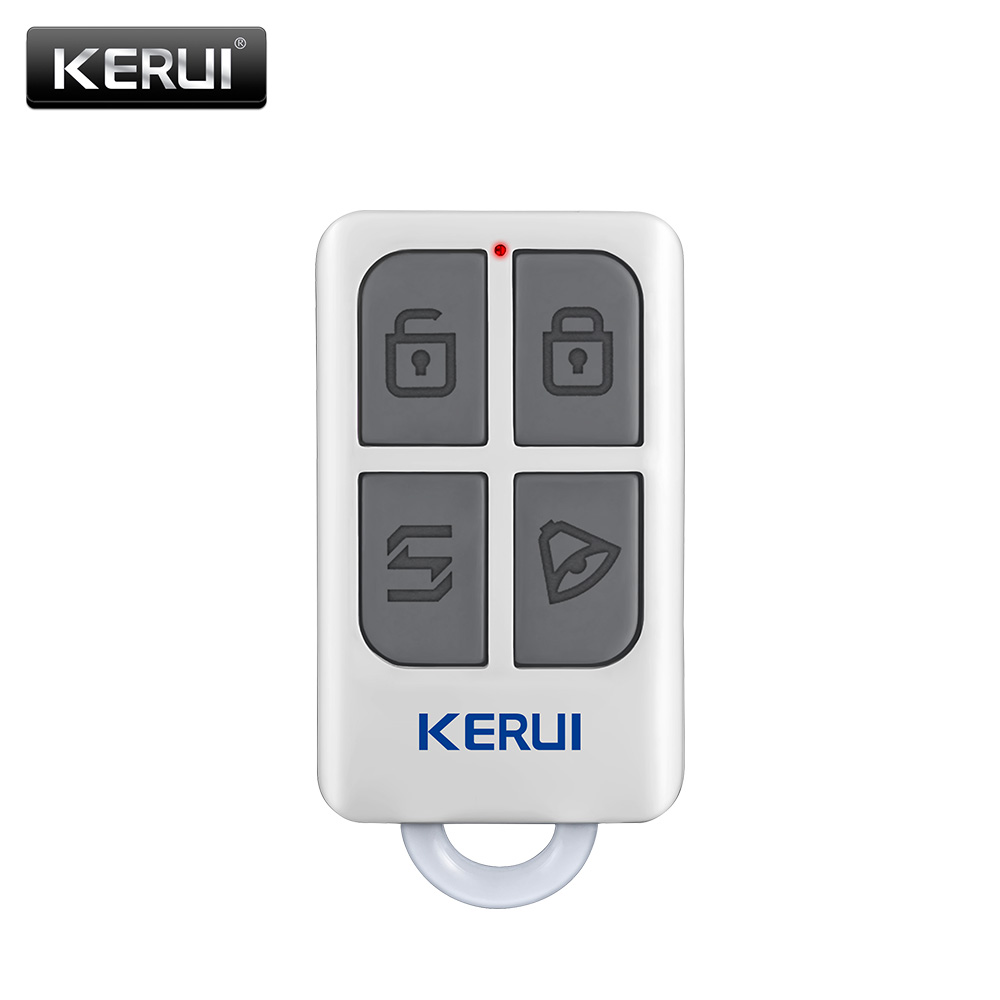 Smart Home Network - Kerui-ポータブルワイヤレスリモコン,高速,4ボタン,wifiキーホルダー,gsm,ホームセキュリティ用アラームシステム