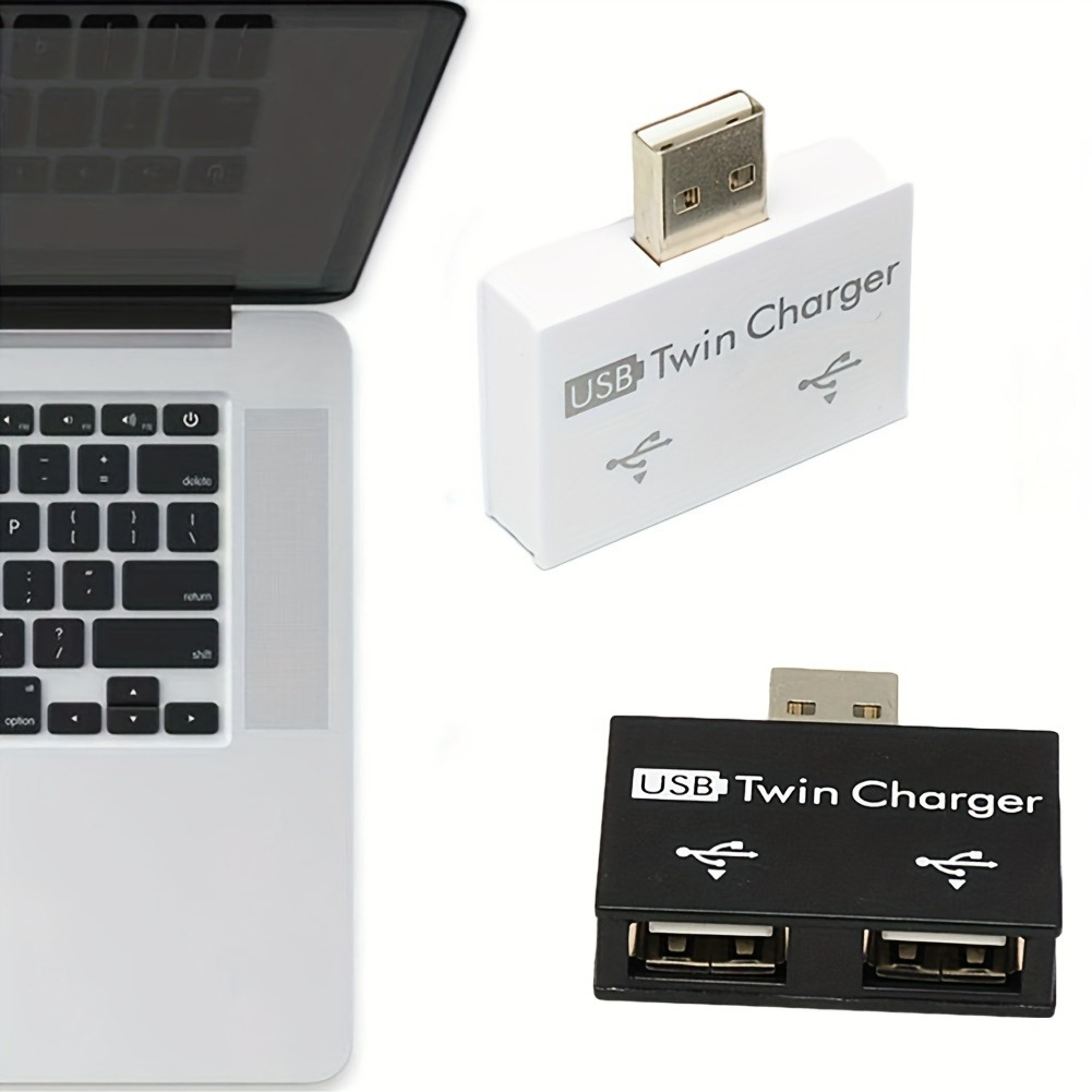Smart Home Hub 2 - Huawei,xiaomi,macbook,電話,ラップトップ充電アクセサリ用のUSBハブアダプター,スプリッター,1オスから2ポート,メス,USB 2.0