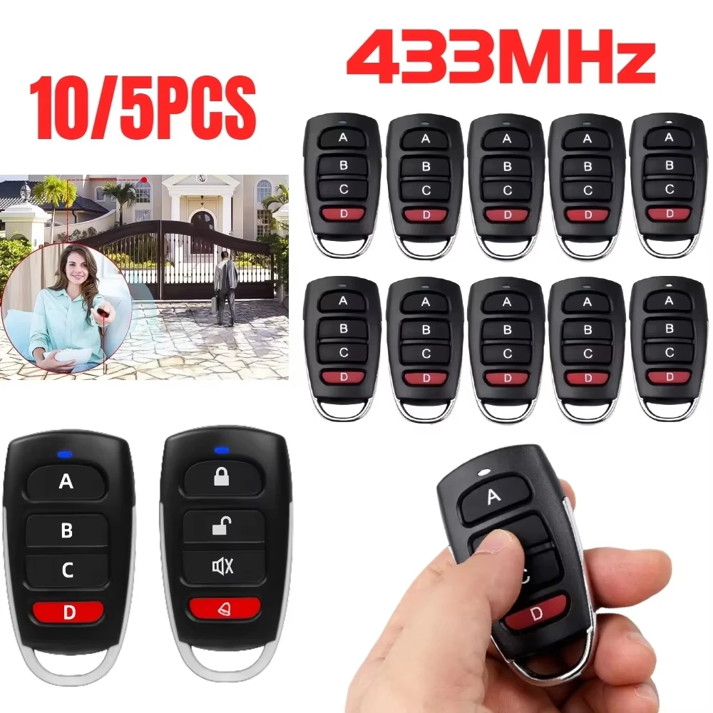 Smart Garage Door Opener - 10/5 個 ABCD/ロック解除 4 ボタン 433MHz