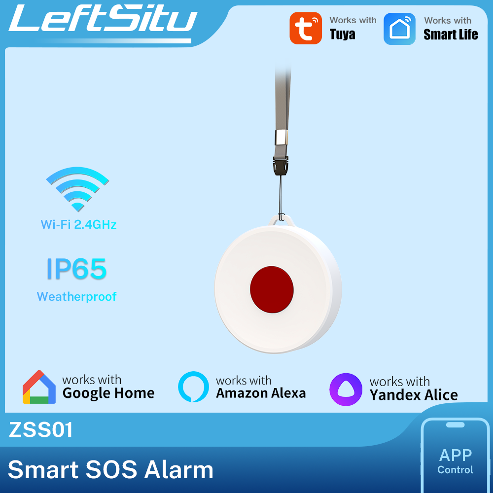 Smart Home Switch - Tuya ZigBee スマートボタン IP65 リモートワイヤレスシーンスイッチ、家庭用電化製品の自動化 DIY