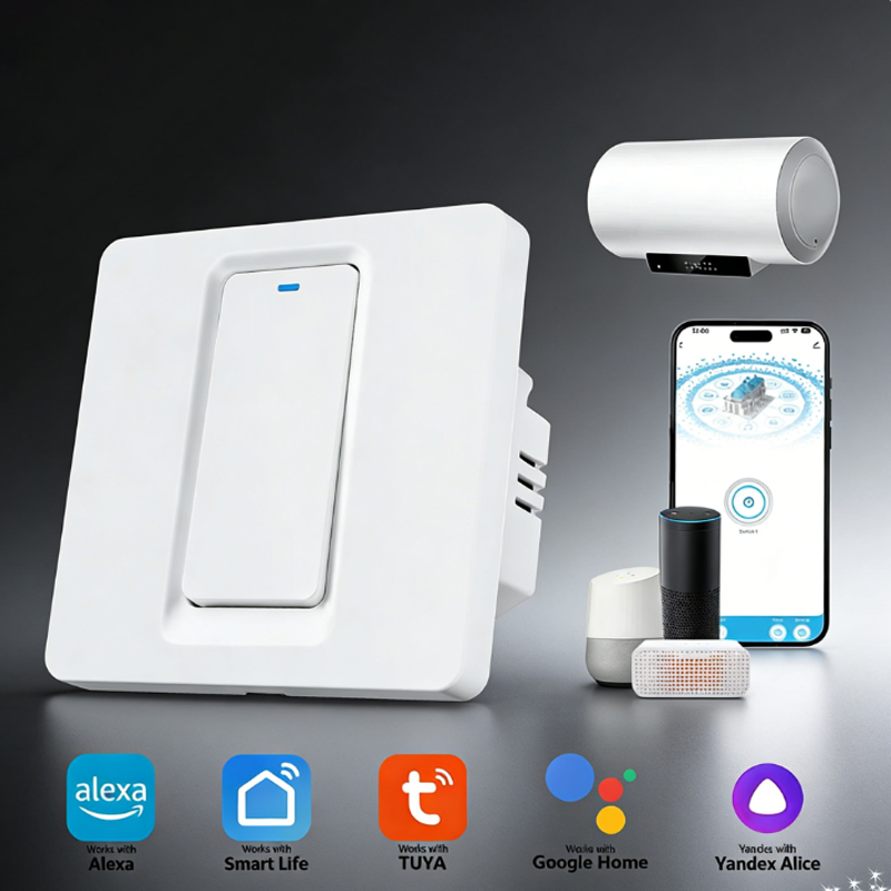 Smart Home Matter - スマート給湯器スイッチ/WiFi&Bluetooth タッチコントロールは Alexa/Google Home/Smart Life APP