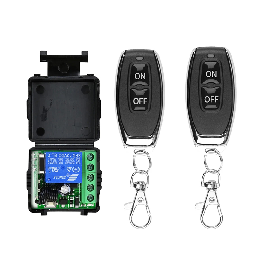 Smart Garage Door Opener - RF 433Mhz ユニバーサルゲートリモートコントロールスイッチ 10A リレーレシーバーミニモジュールリモートコントロール DC
