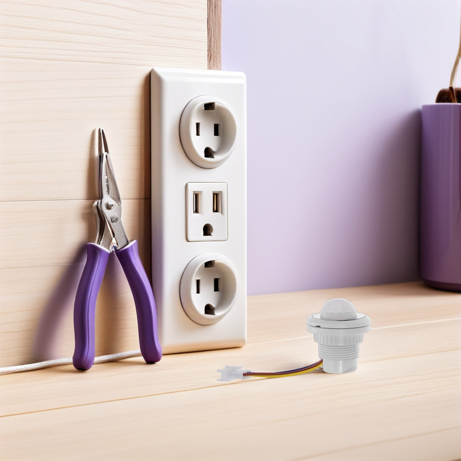 Pir Motion Sensor - スマートモーションセンサーライトスイッチ PIR赤外線コントローラー LEDキャビネット、ベッド下、クローゼット、パントリー、ワードローブ照明用 調整可能