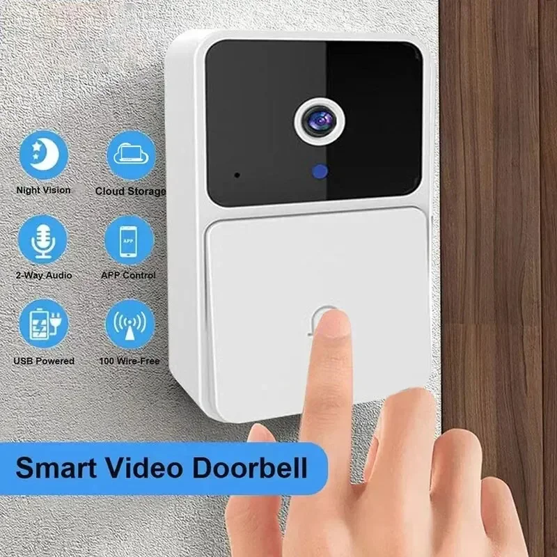 Smart Home Video Doorbell Installation - ビデオドアベルカメラ WiFi ワイヤレス 双方向音声インターホン ナイトビジョン Tuya
