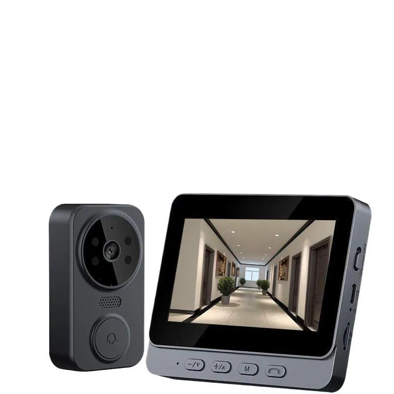 Smart Home Video Doorbell Installation - スマートワイヤレスビデオドアベルカメラ HD 盗難防止覗き穴ビューアー ホームセキュリティアパート住宅用 配線不要