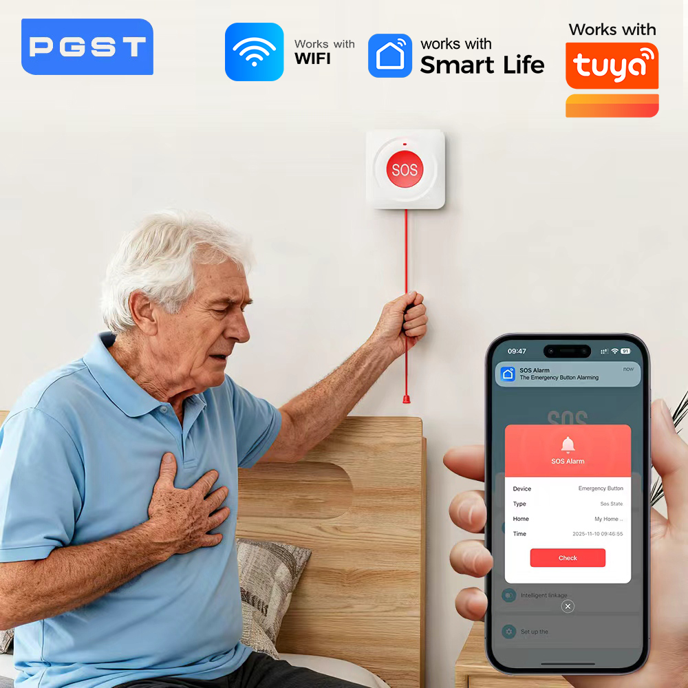 Smart Home Network - WIFI Zigbee ボタン式 SOS プッシュボタン Tuya