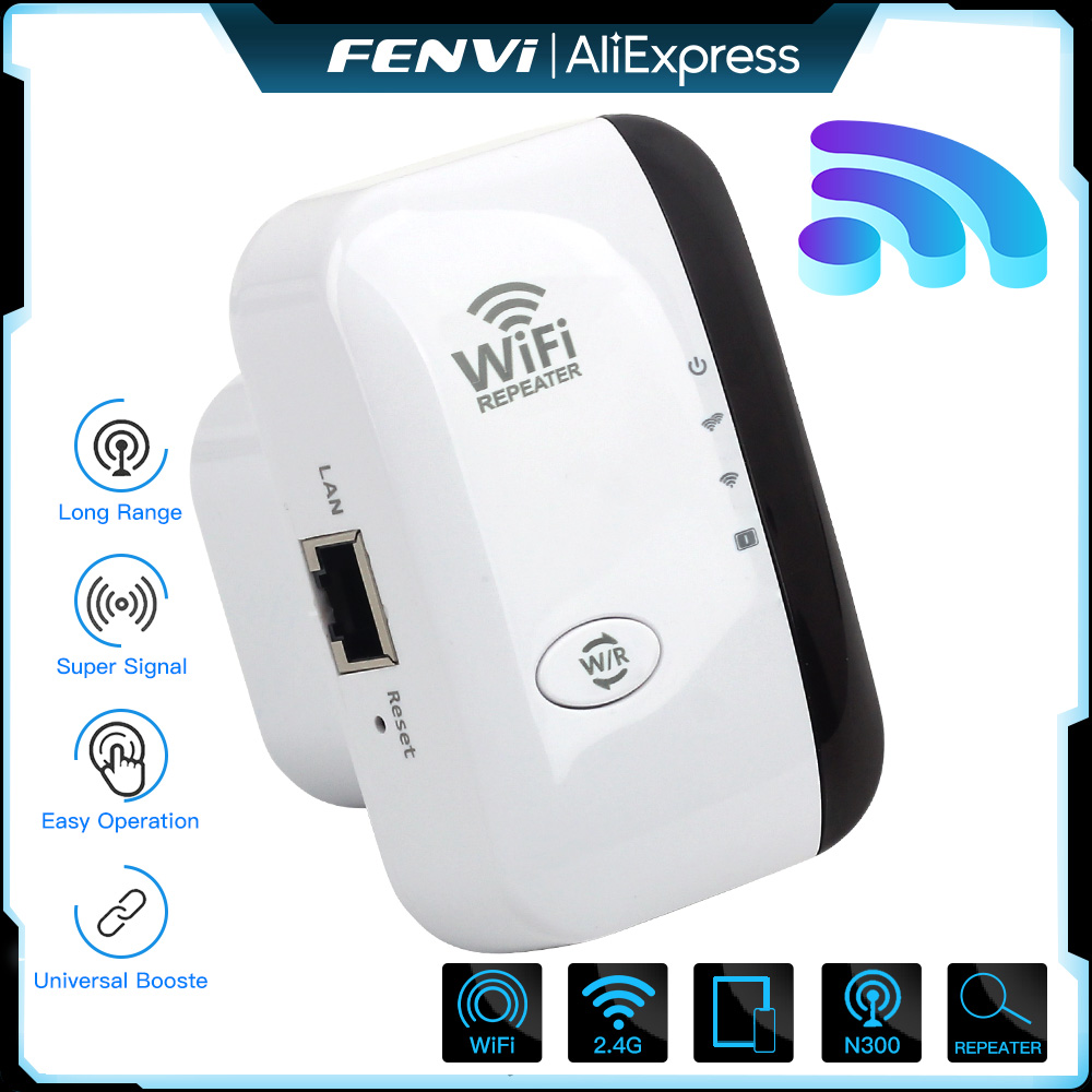 Smart Home Network - FENVI ワイヤレス WiFi リピーター 300Mbps 2.4Ghz