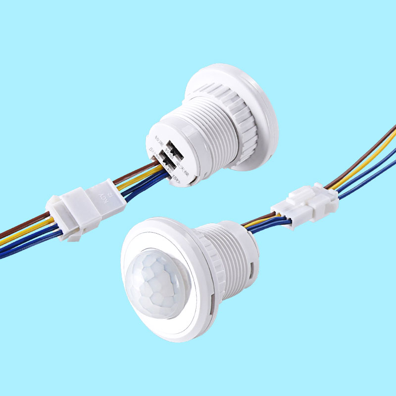 Pir Motion Sensor - Pir赤外線モーション誘導,人体センサー,LEDライトスイッチ,自動オン/オフ,調整可能な遅延,家庭用,85-265v