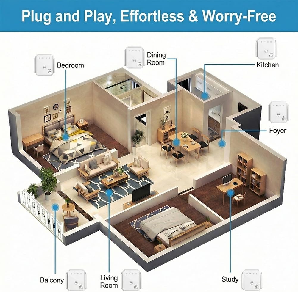 2026年新型WiFiリピーター 300Mbps 2.4GH - Smart Home Network のレビューと価格