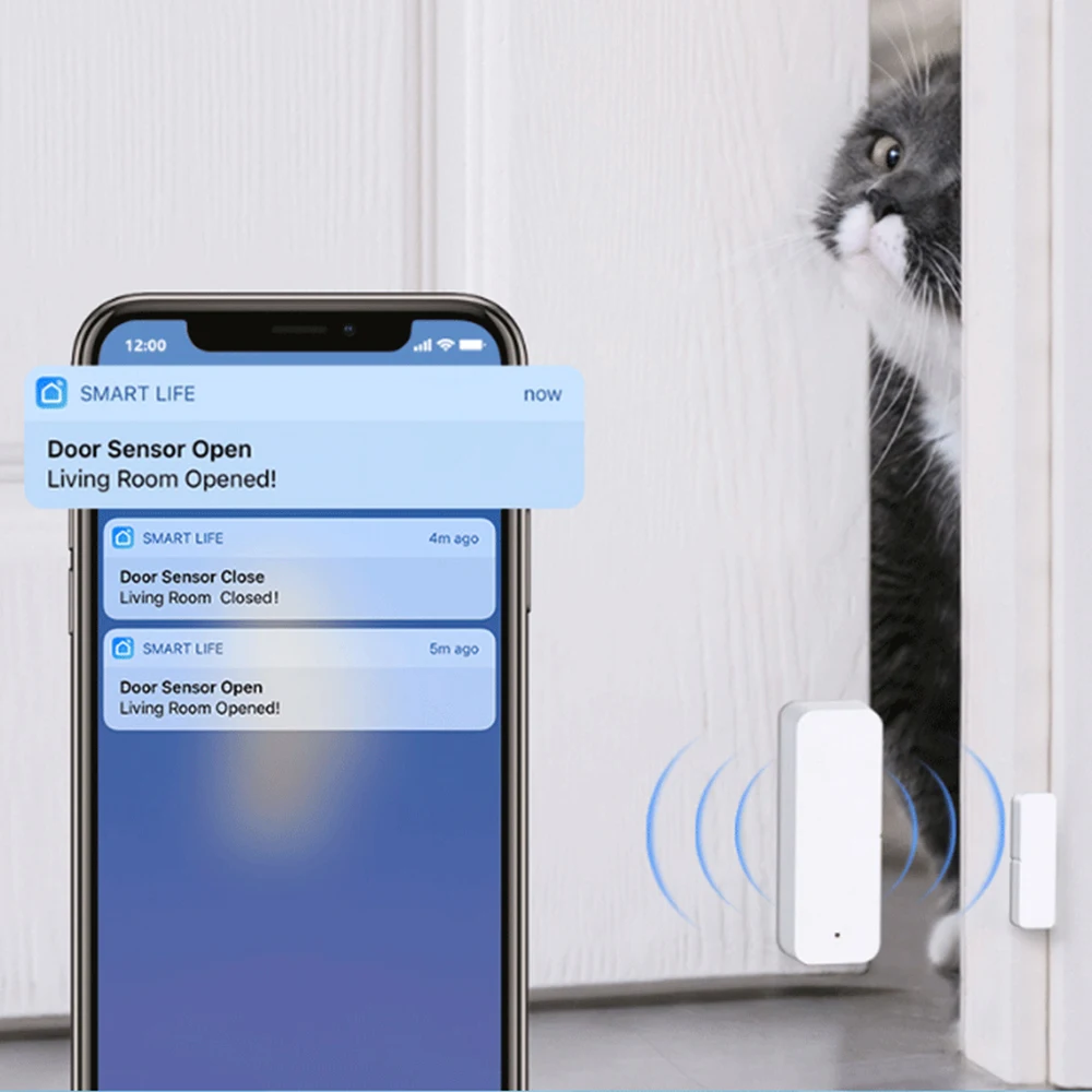 Tuya WiFi Zigbee3.0 ドア窓センサー スマ - Door Window Sensor のレビューと価格