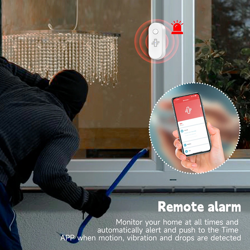 Tuya WiFi 振動検出器ガラス破損センサーアラーム調整 - Door Window Sensor のレビューと価格