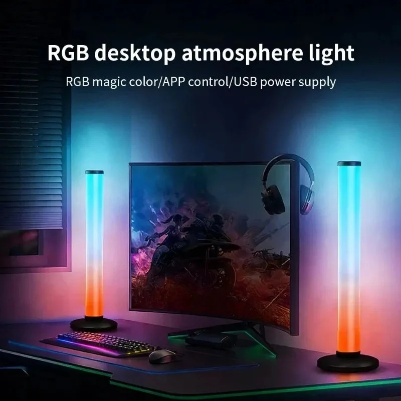 RGB LEDライトバー USB給電式、スマートTVアンビエ - Smart Home Decor のレビューと価格