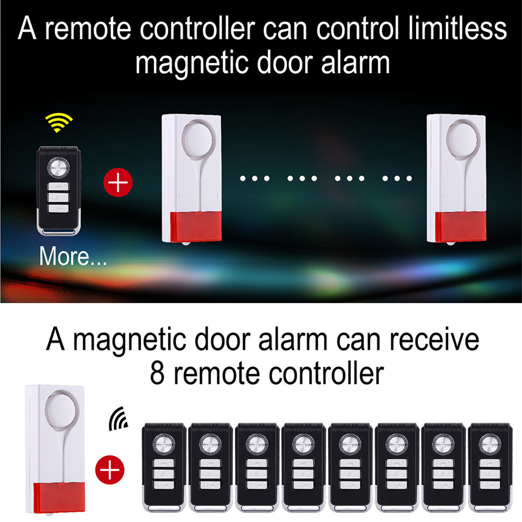 盗難防止アラーム 110db 大音量のドアと窓のアラーム ワ - Door Window Sensor のレビューと価格