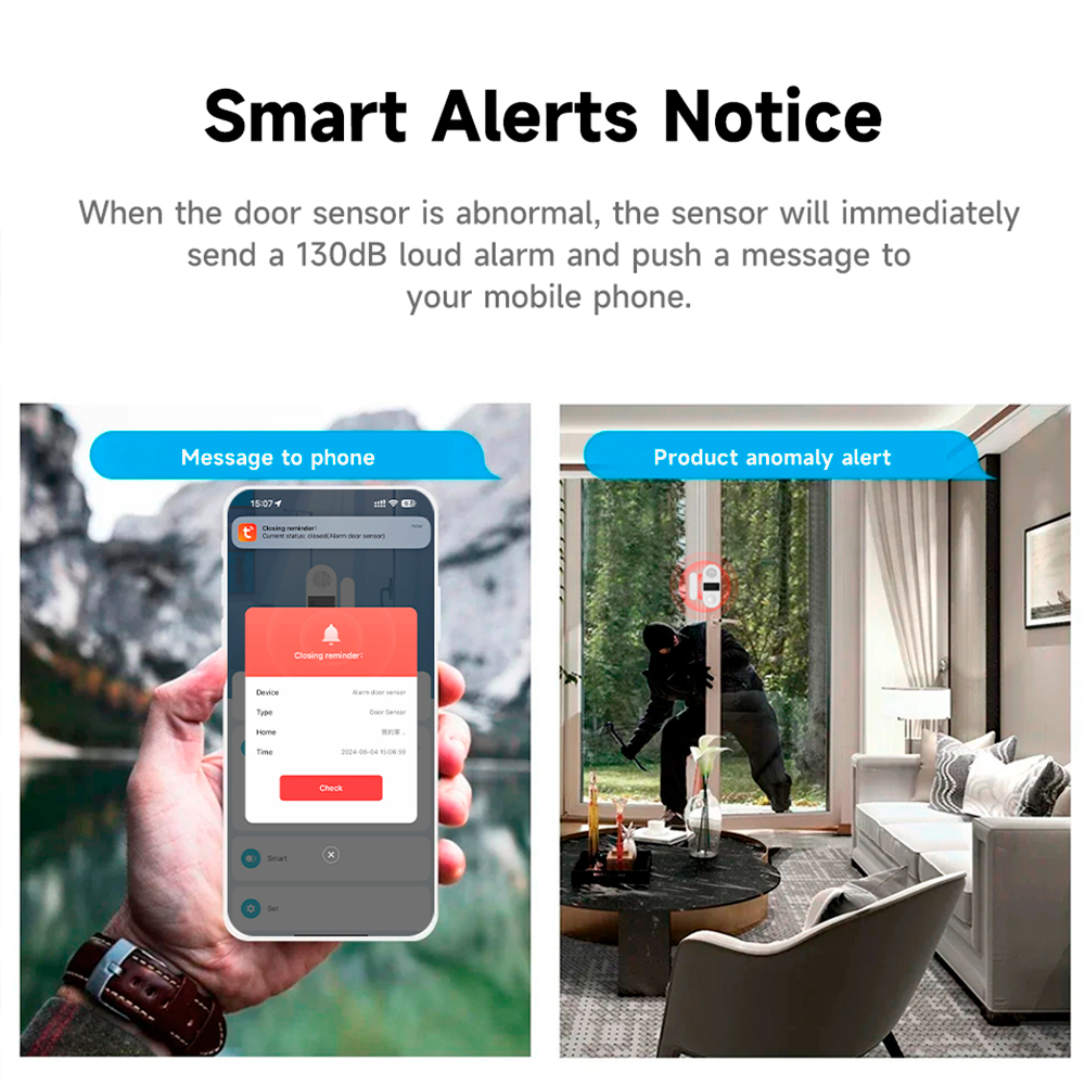 Tuya Zigbee ワイヤレスドアウィンドウ接触センサー - Door Window Sensor のレビューと価格