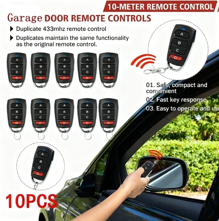 10/5 個 ABCD/ロック解除 4 ボタン 433MHz - Smart Garage Door Opener のレビューと価格