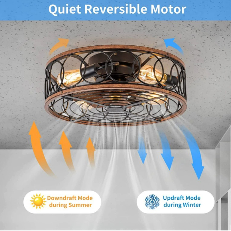 スマートシーリングファンライトリモコン寝室の装飾換気扇ランプ - Smart Ceiling Fan のレビューと価格