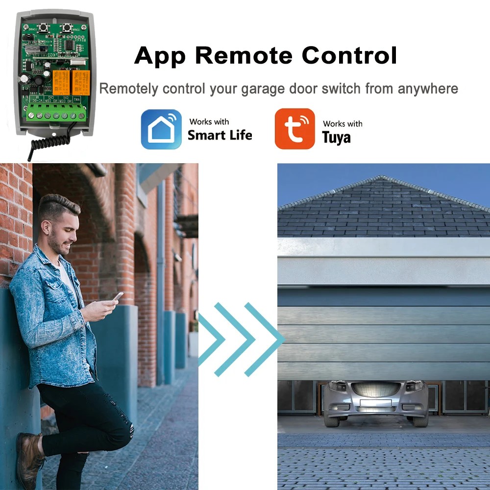 ガレージドアリモコン,wifi,スマートライフ,ユニバーサル - Smart Garage Door Opener のレビューと価格