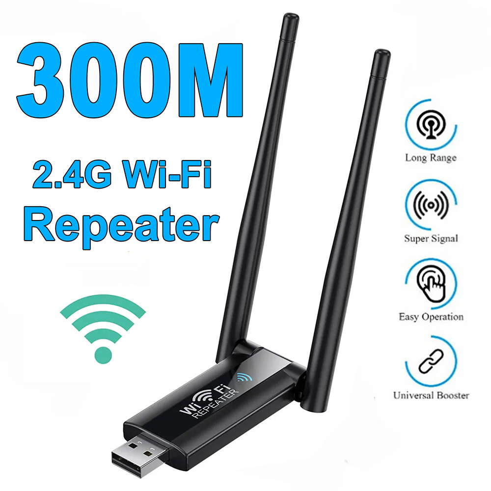 300Mbps ワイヤレス WiFi リピーター 2.4G  - Smart Home Network のレビューと価格