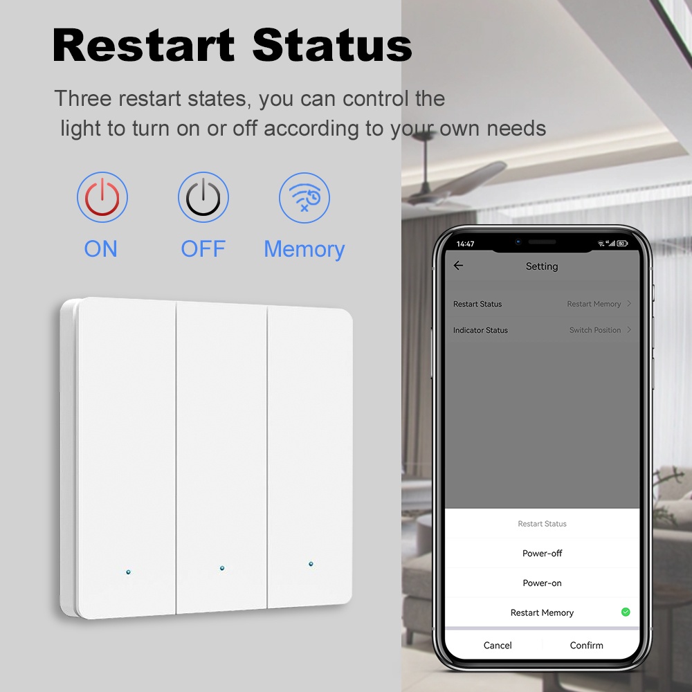 スマートライフ ZigBee プッシュボタンスイッチ 1/2 - Smart Home Life のレビューと価格