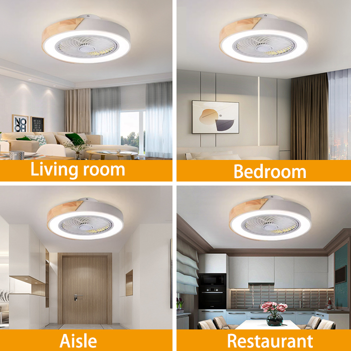 寝室用シーリングファンライト、インテリジェント音声制御の見え - Smart Ceiling Fan のレビューと価格
