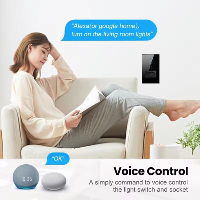 UNKAS Wifi スマートブラジルライトスイッチ壁ソケッ - Smart Home Switch のレビューと価格
