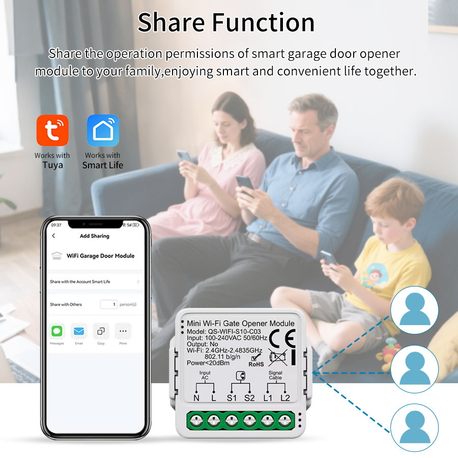 Tuya スマート WiFi または Zigbee ガレージ - Smart Garage Door Opener のレビューと価格