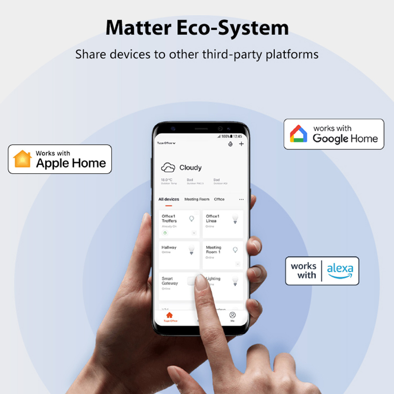 マターライトスイッチモジュール 2ギャングリレー 220V  - Smart Home Matter のレビューと価格
