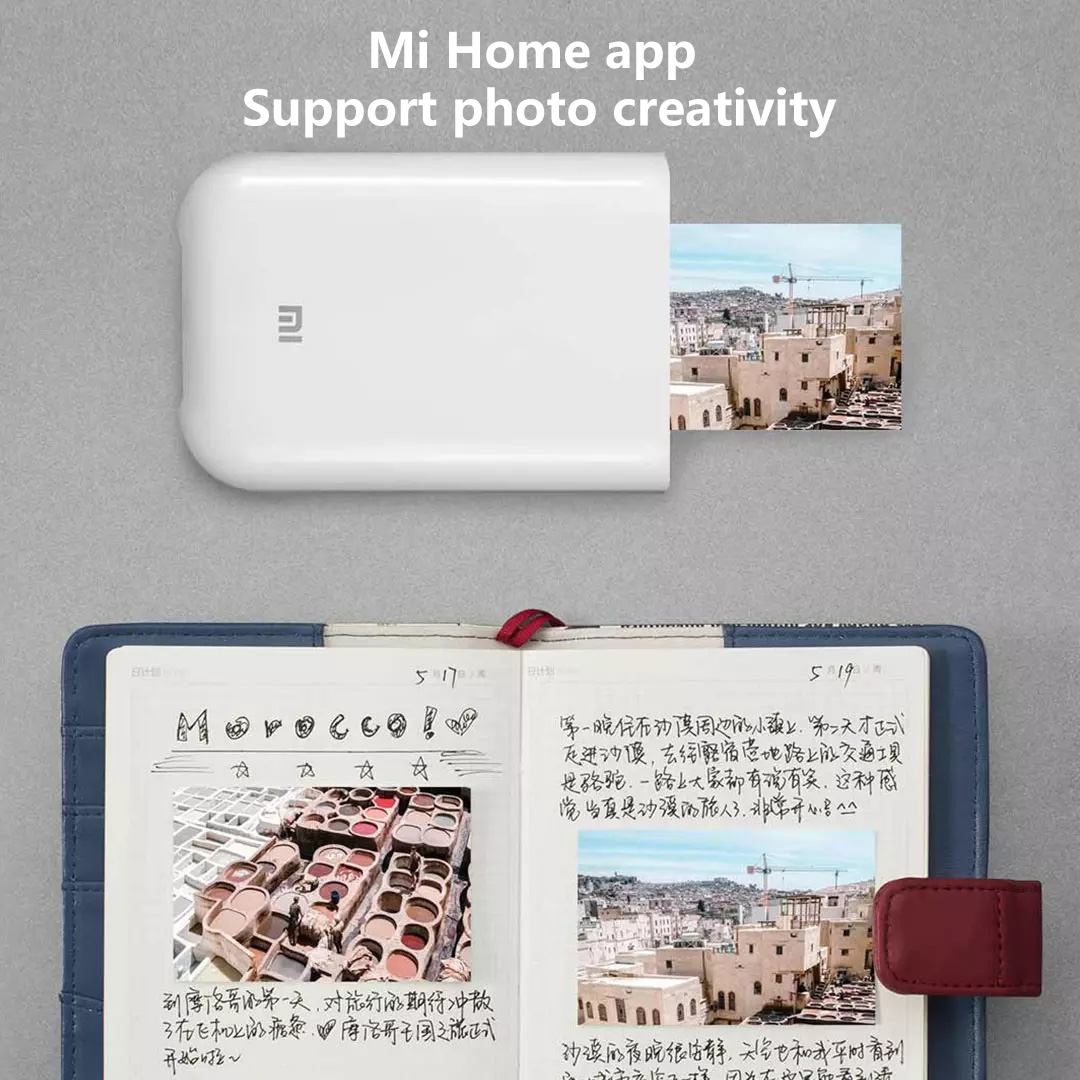 中国版 Xiaomi Mi ポータブルポケットフォトプリンタ - Smart Home Png のレビューと価格