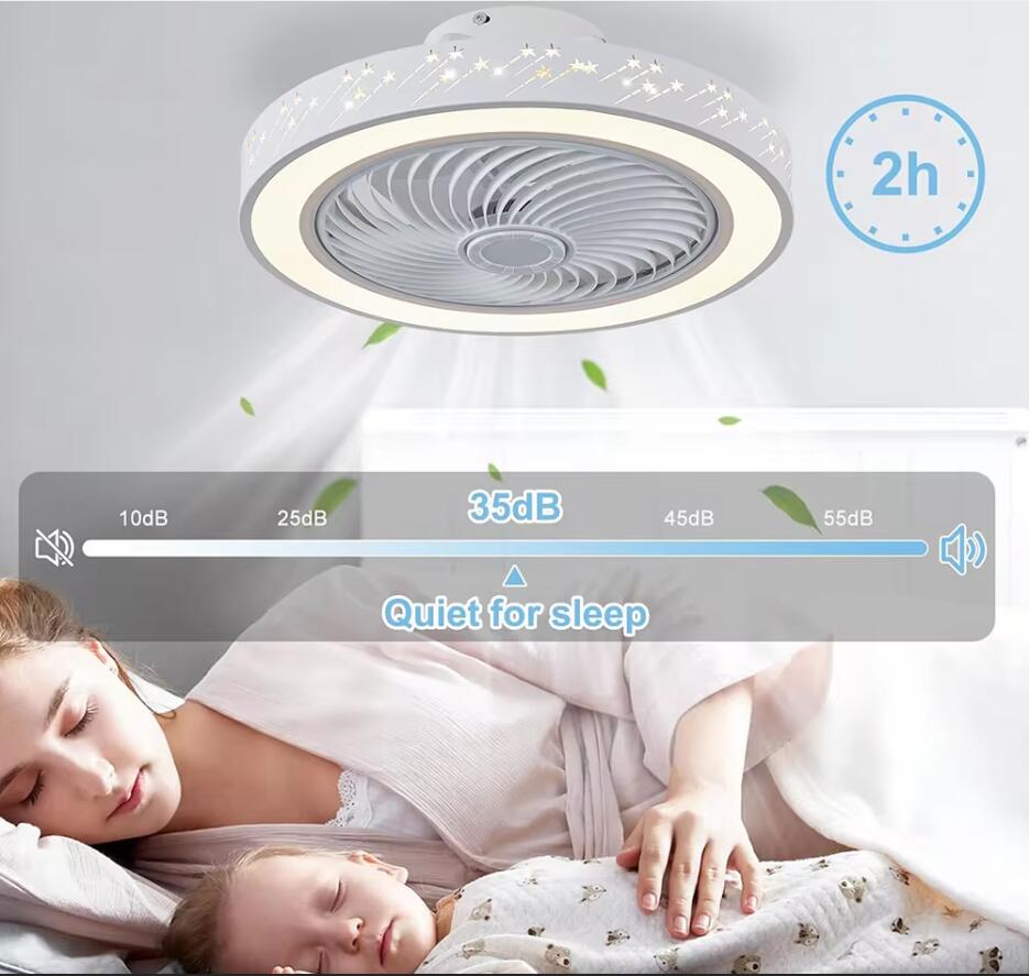 アプリケーションで制御されるライト付きインテリジェントシーリ - Smart Ceiling Fan のレビューと価格