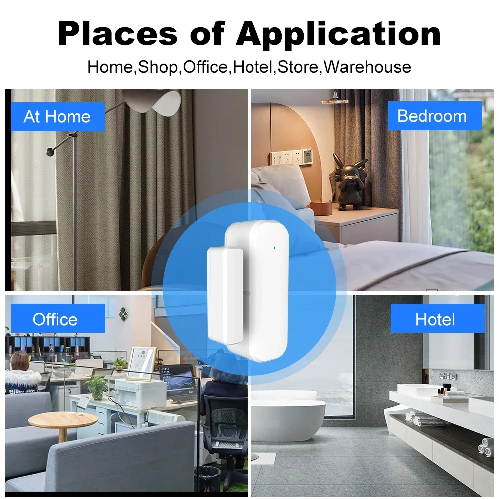 ZigBee ドア窓センサーゲート開閉検出器 Tuya スマ - Door Window Sensor のレビューと価格