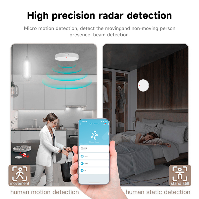 Tuya Zigbee 3.0 24GHz MmWave 人 - Pir Motion Sensor のレビューと価格