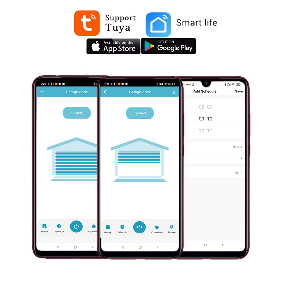 スマートガレージドアオープナーコントローラー,EUプラグ,A - Smart Garage Door Opener のレビューと価格