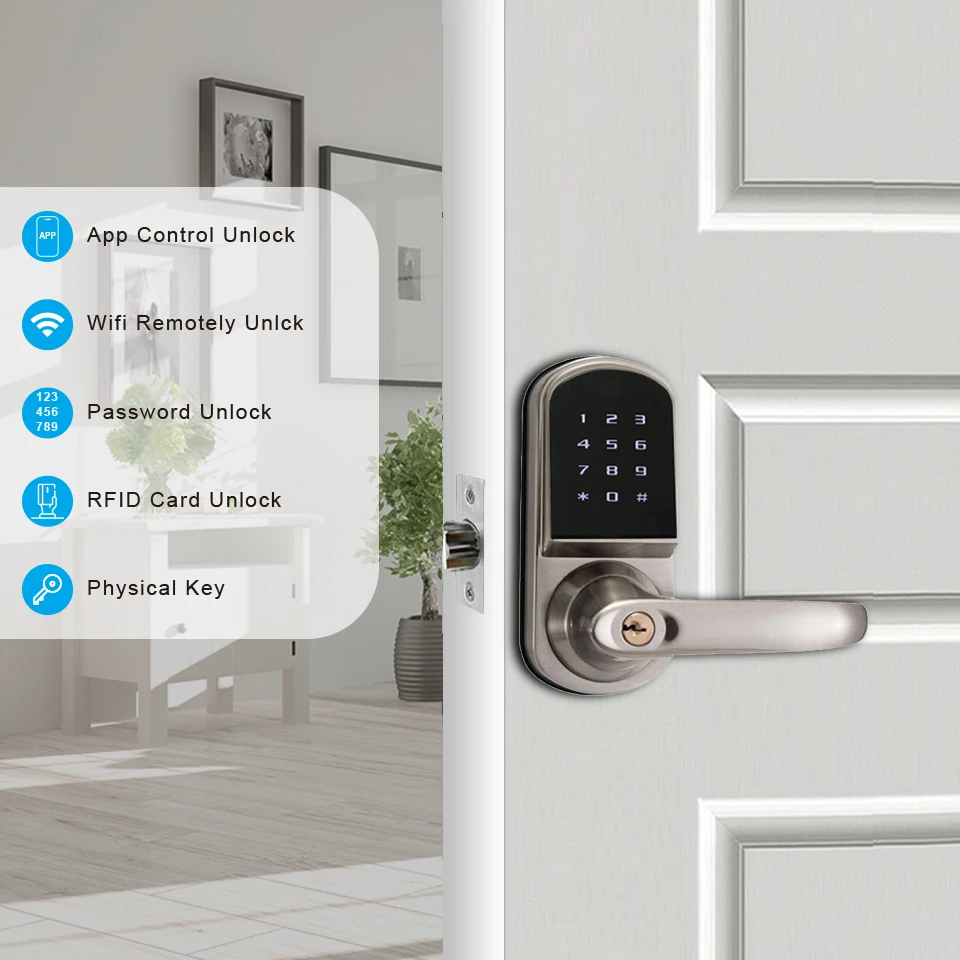 亜鉛合金製スマートドアロック、TTlockアプリ対応タッチキ - Airbnb Smart Home のレビューと価格