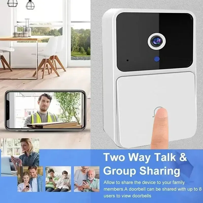 ビデオドアベルカメラ WiFi ワイヤレス 双方向音声インタ - Smart Home Video Doorbell Installation のレビューと価格