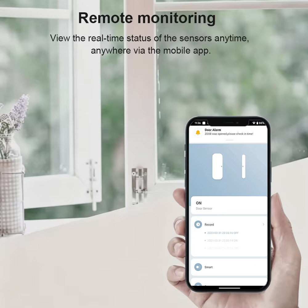 Zigbee 3.0 ドア・窓センサー 磁気接点 スマートホ - Door Window Sensor のレビューと価格