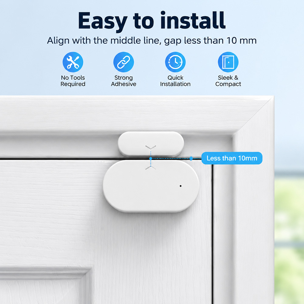 Zigbee 3.0 ドア・窓センサー 磁気接点 スマートホ - Door Window Sensor のレビューと価格