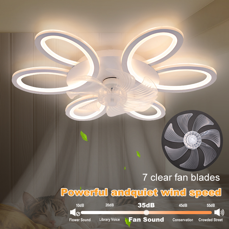 シーリングファンライト付き 25.83インチ リモコン付きア - Smart Ceiling Fan のレビューと価格
