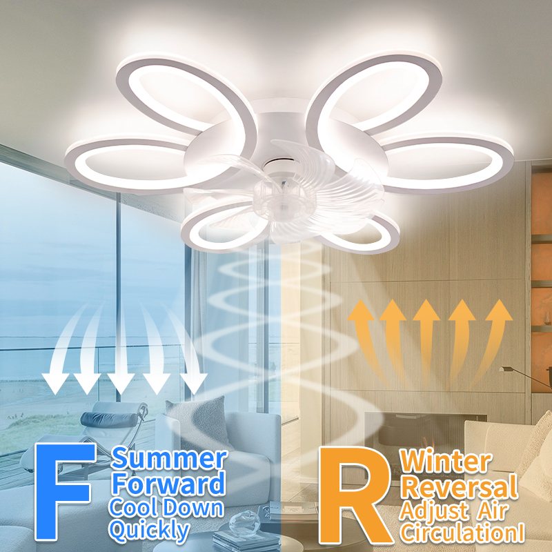 シーリングファンライト付き 25.83インチ リモコン付きア - Smart Ceiling Fan のレビューと価格