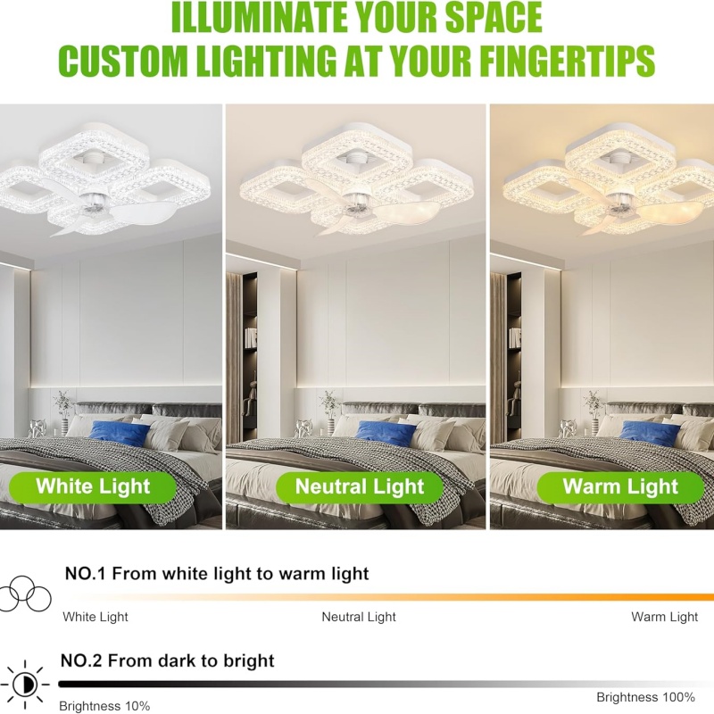 スマートLEDシーリングファンライト 48W 省エネ リモコ - Smart Ceiling Fan のレビューと価格