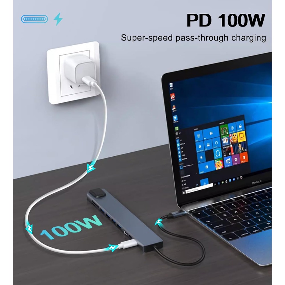 8in1/2 7in1/2 USB Cハブ Type C 3 - Smart Home Hub 2 のレビューと価格