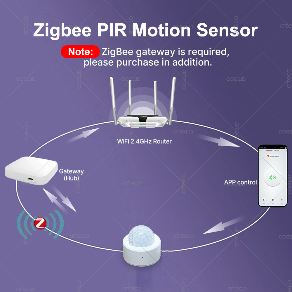 Zigbee 3.0 ミニ PIR モーションセンサー人体赤 - Pir Motion Sensor のレビューと価格