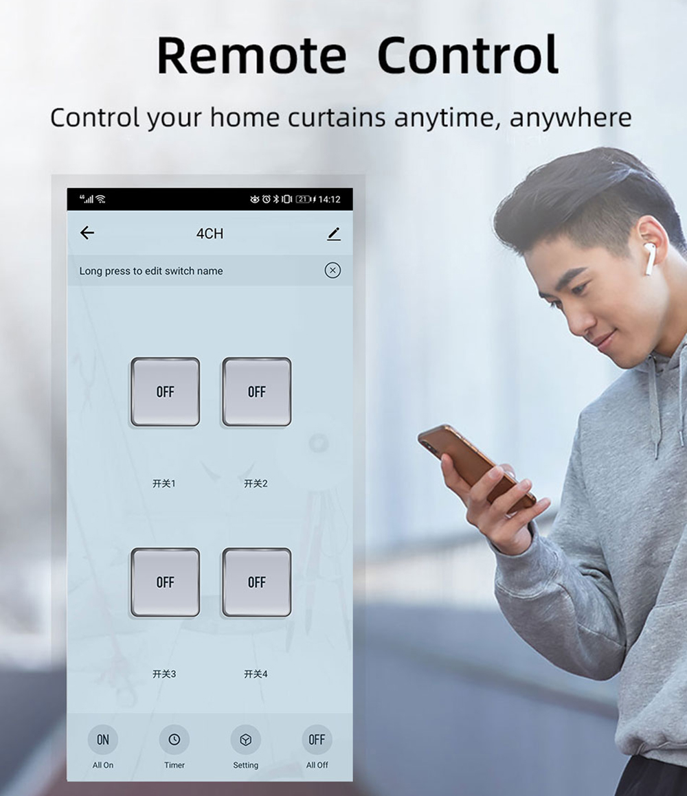 Tuya 4CH Zigbeeスイッチリレーモジュール US - Smart Home Switch のレビューと価格