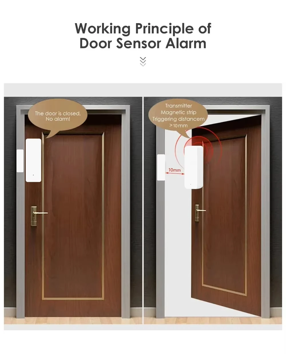 Tuya Zigbee/WiFi 磁気ドア/窓センサー 開閉 - Door Window Sensor のレビューと価格