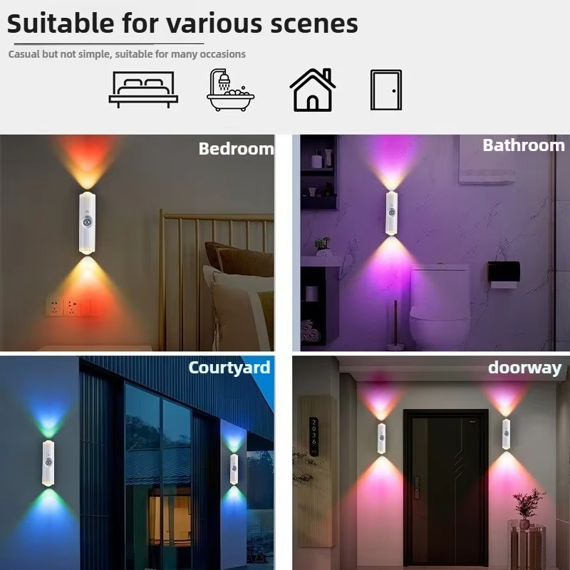 スマート RGB グラデーションナイトライト磁気モーションセ - Smart Home Decor のレビューと価格