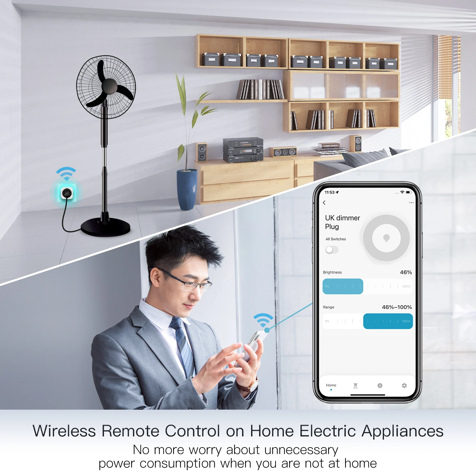 MOES Tuya WiFi スマートプラグ 調光可能な電源 - Smart Home Network のレビューと価格